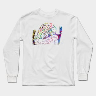 Lymphatic capillaries in the tissue spaces Long Sleeve T-Shirt